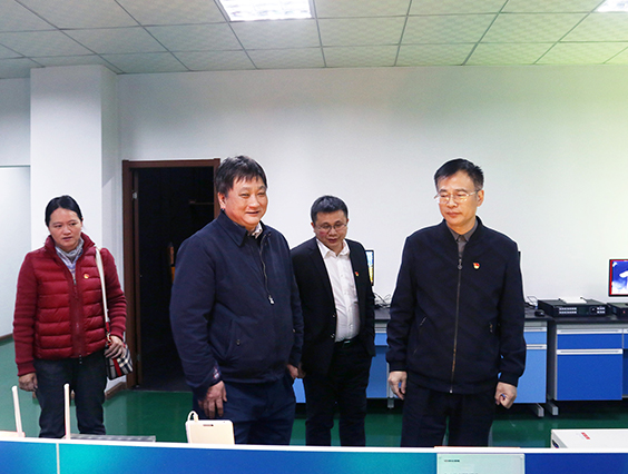 杭州市贸促会会长郑荣新一行莅临星空官网入口参观指导！